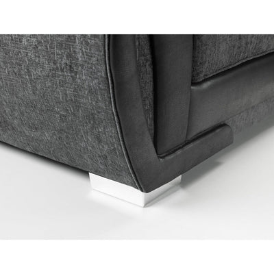 Shannon Black and Grey 3 Seater Sofa