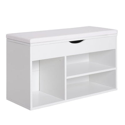 Shoe Cabinet, 80Lx30Wx47H Cm, Particle Board - White