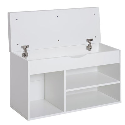 Shoe Cabinet, 80Lx30Wx47H Cm, Particle Board - White