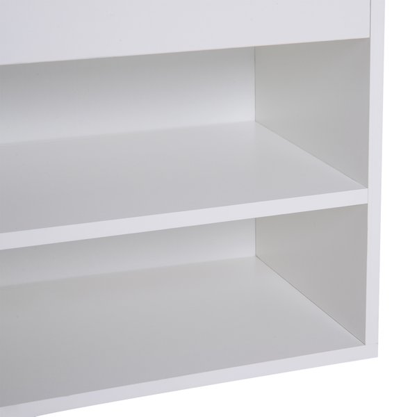 Shoe Cabinet, 80Lx30Wx47H Cm, Particle Board - White