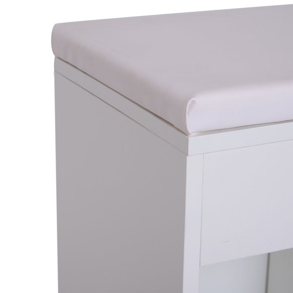 Shoe Cabinet, 80Lx30Wx47H Cm, Particle Board - White