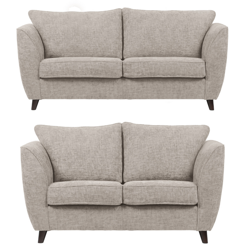 Sienna Hopsack Fabric 2 & 3 Seater Sofa Set