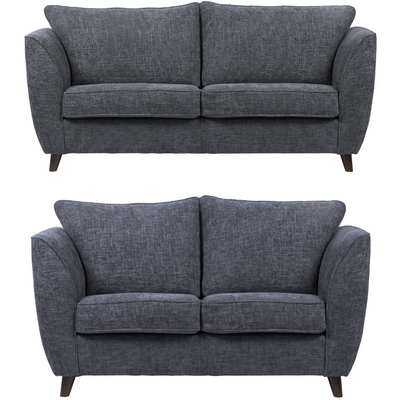 Sienna Hopsack Fabric 2 & 3 Seater Sofa Set