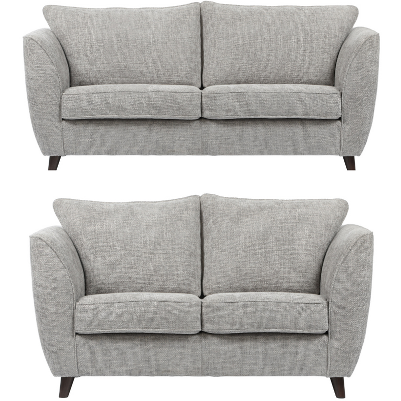 Sienna Hopsack Fabric 2 & 3 Seater Sofa Set