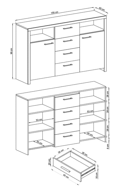 Sky - Display Sideboard Cabinet