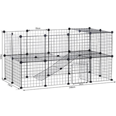 36 PCS Small Animal Playpen With Mallet, Connectors And Cable Ties