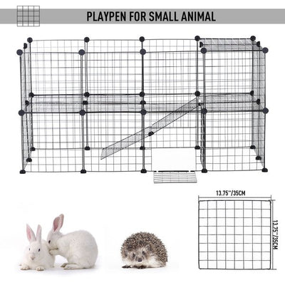 36 PCS Small Animal Playpen With Mallet, Connectors And Cable Ties