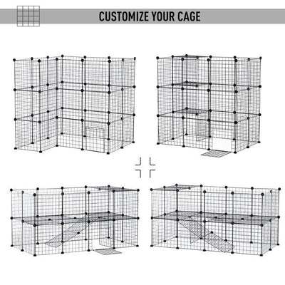 36 PCS Small Animal Playpen With Mallet, Connectors And Cable Ties