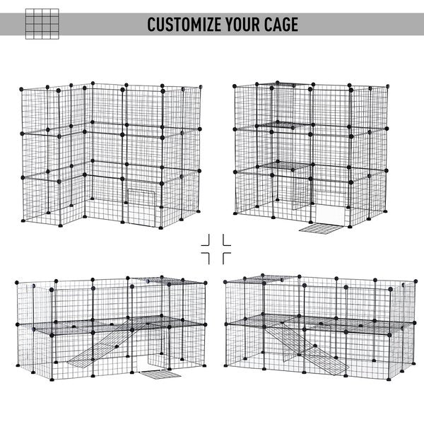 36 PCS Small Animal Playpen With Mallet, Connectors And Cable Ties