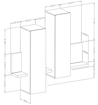 Bota 04 Wall Hung Cabinet