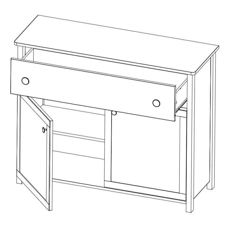 Luna LN-05 Sideboard Cabinet