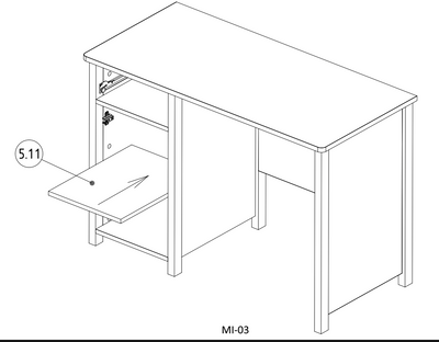 Mia MI-03 Computer Desk