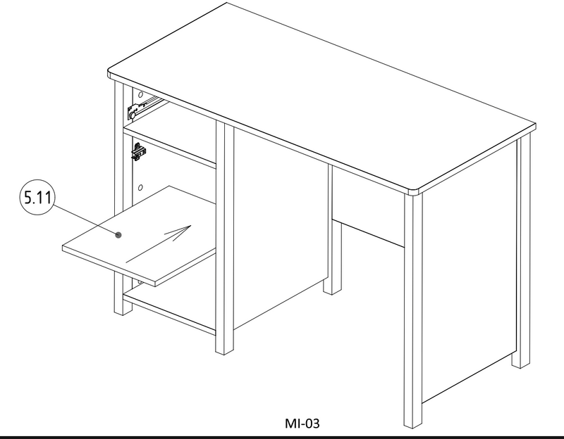 Mia MI-03 Computer Desk