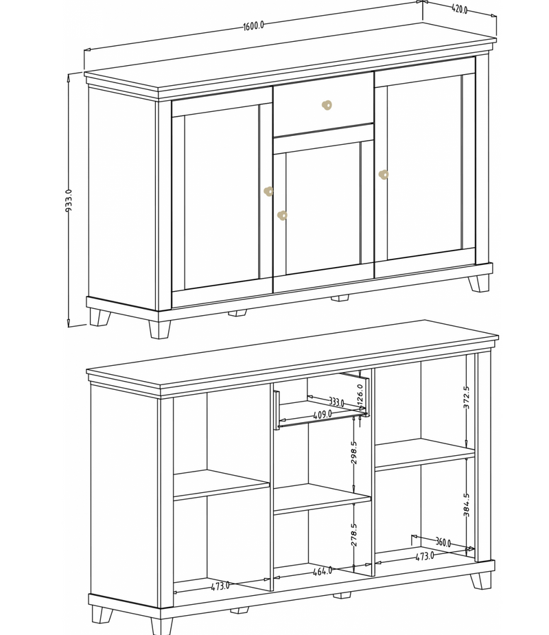 Evora 47 Sideboard Cabinet