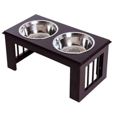 58.4Lx30.5Wx25.4H Cm Stainless Steel Pet Feeder - Brown