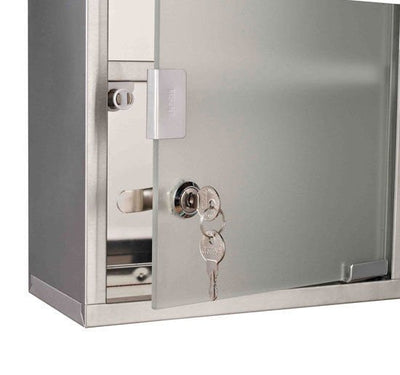 Stainless Steel Wall Mounted Medicine Cabinet - Silver