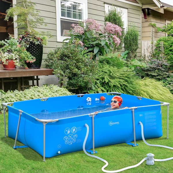 Steel Frame Swimming Pool W/ Filter Pump