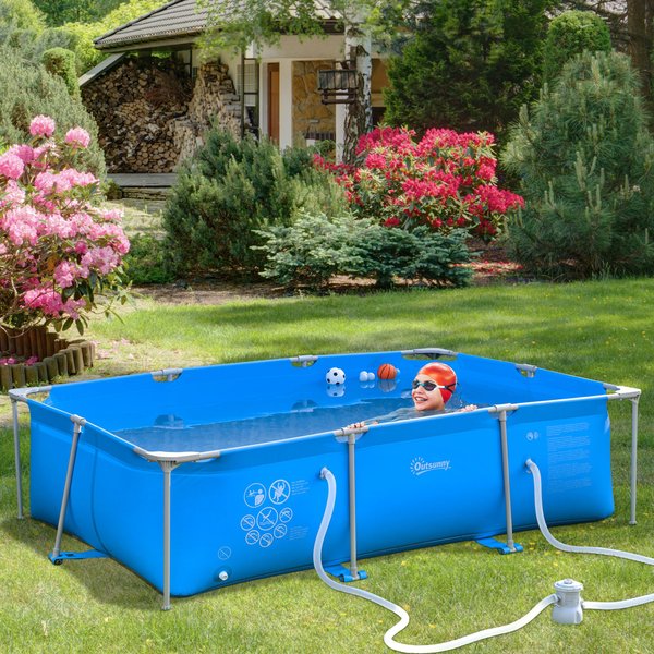 Steel Frame Swimming Pool W/ Filter Pump