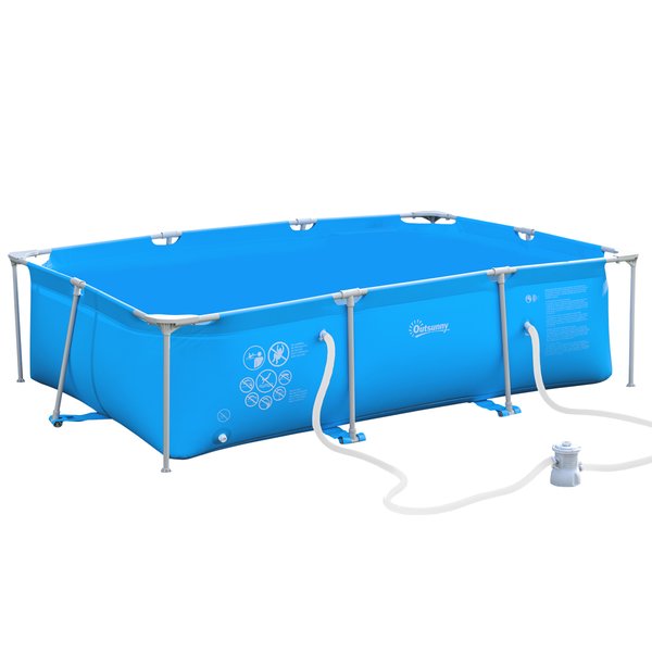 Steel Frame Swimming Pool W/ Filter Pump