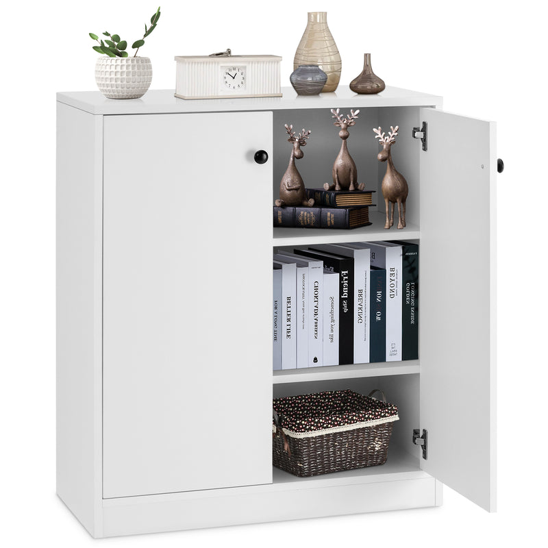 Mueble de almacenaje con 3 estantes, color blanco