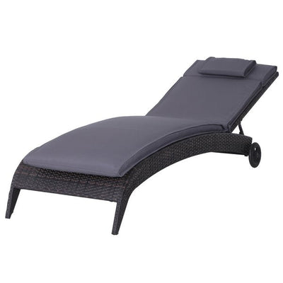 198Lx53Wx5T Cm,Lounger Cushion - Grey