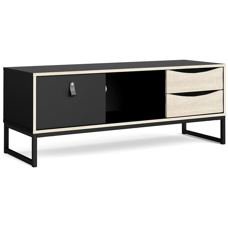 Sutton Matt Black 3 Drawer TV Unit