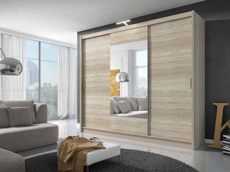 Zellios Sliding Door Wardrobe 250cm