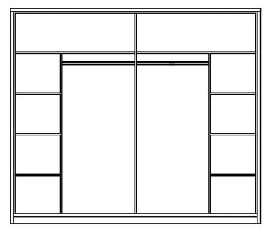 Camoto Sliding Door Wardrobe 230cm