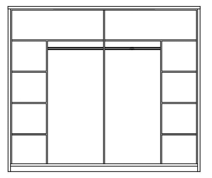 Camoto Sliding Door Wardrobe 230cm