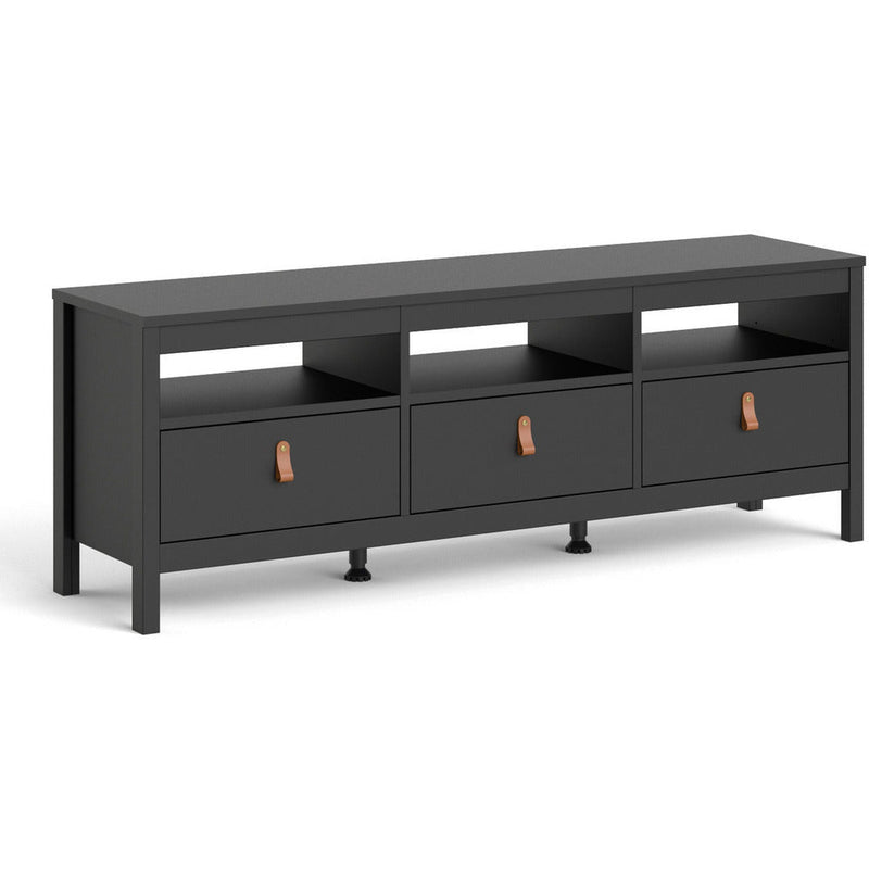 Benjamin 3 Drawer Black TV Unit