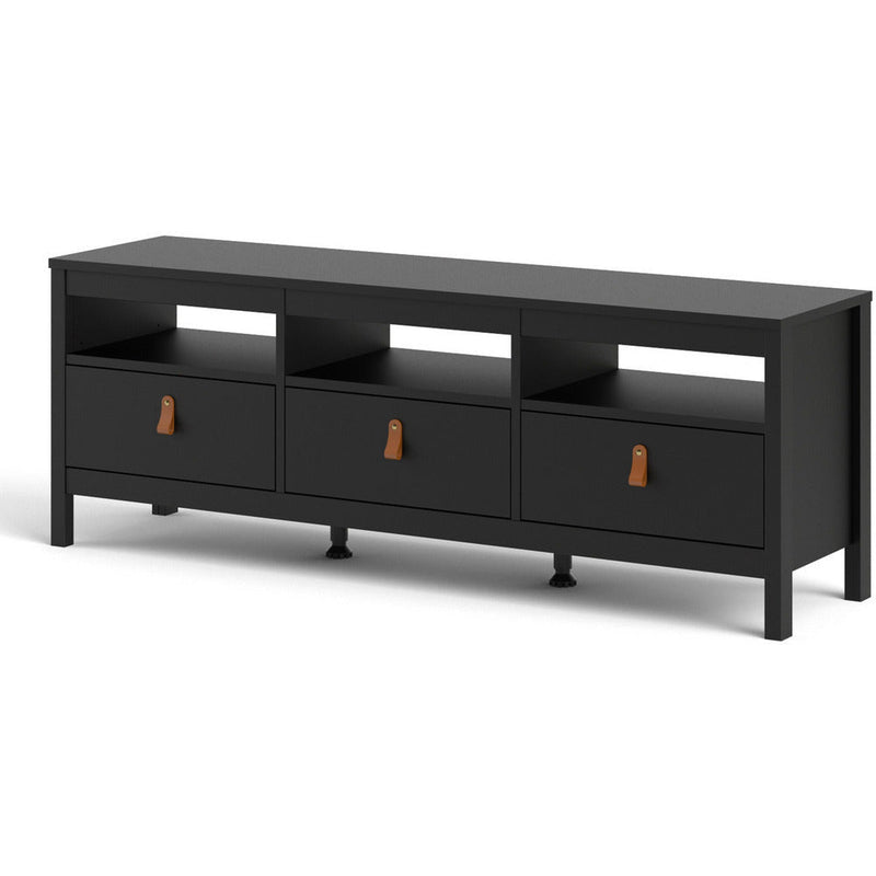 Benjamin 3 Drawer Black TV Unit