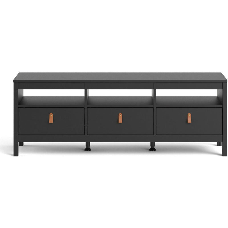 Benjamin 3 Drawer Black TV Unit