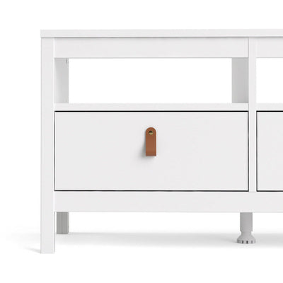 Benjamin 3 Drawer White TV Unit