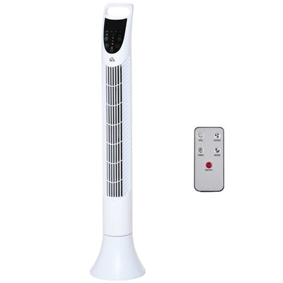 36'' Freestanding Tower Fan, White