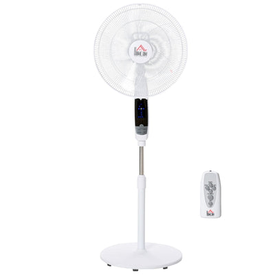 54'' Pedestal Stand Fan, Black White