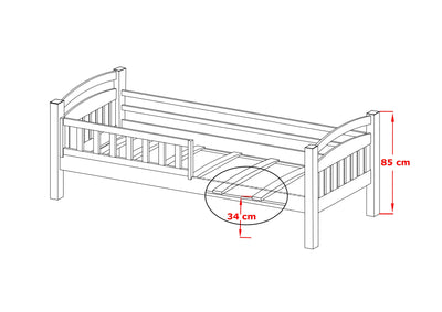 Wooden Bed Terry with Storage