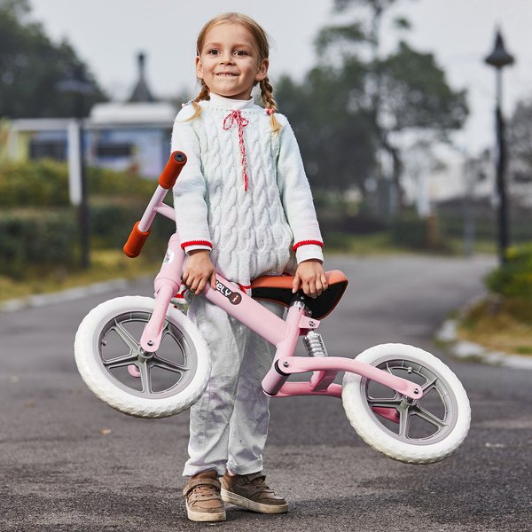 Toddler Balance Bike No Pedal Walk Training - Pink