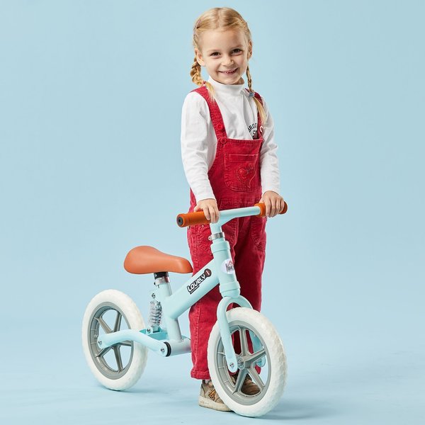 Toddler Balance Bike No Pedal Walk Training - Blue