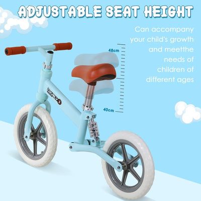 Toddler Balance Bike No Pedal Walk Training - Blue