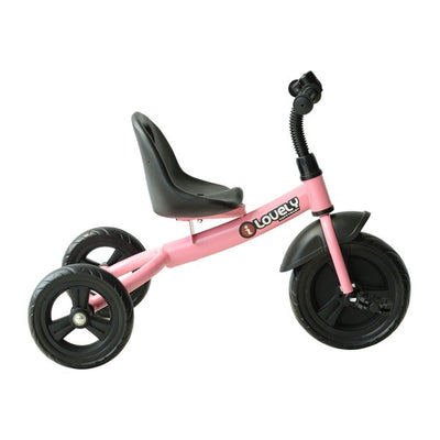 Toddler Three Wheel Plastic Tricycle Bike- Pink