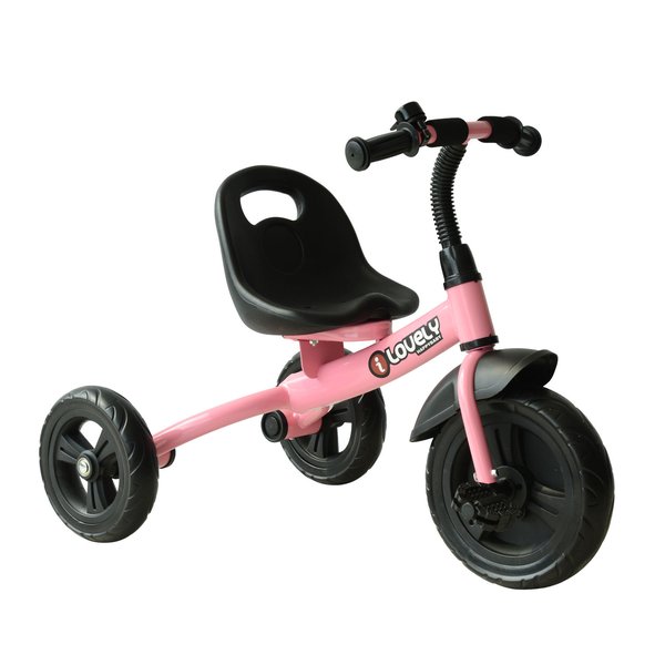 Toddler Three Wheel Plastic Tricycle Bike- Pink