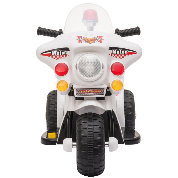 Toddlers Electric PP Motorcycle Ride On Trike - White