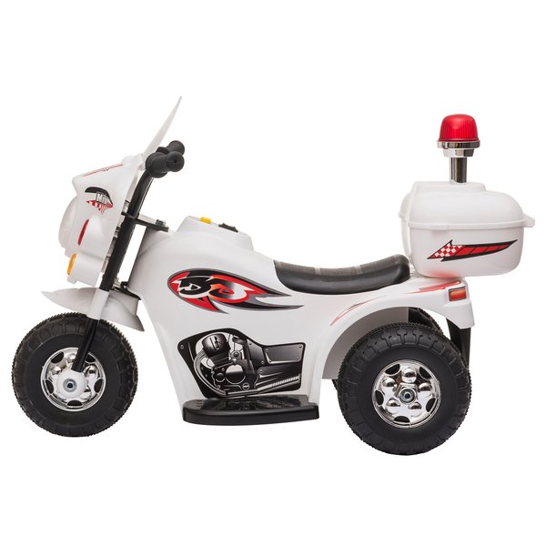 Toddlers Electric PP Motorcycle Ride On Trike - White