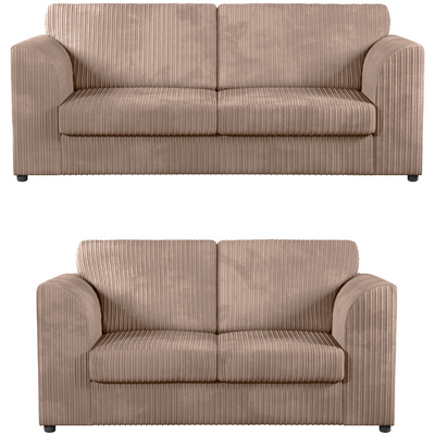 Chicago Jumbo Cord Full Back 2 & 3 Seater Sofa Set