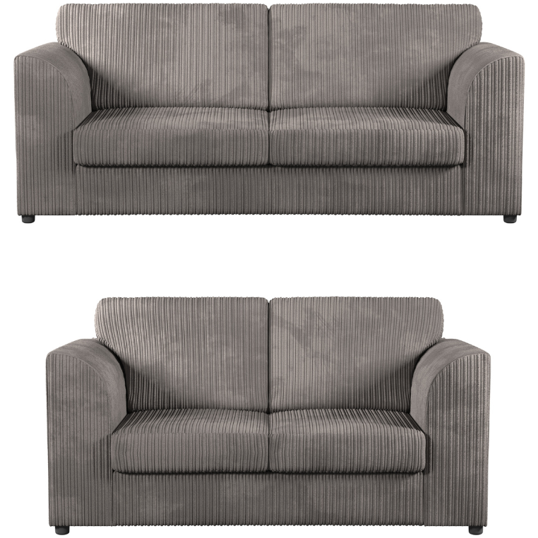 Chicago Jumbo Cord Full Back 2 & 3 Seater Sofa Set