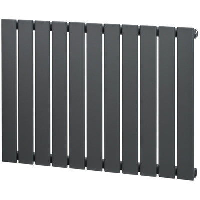 Single Panel Vertical Designer Radiator, Grey