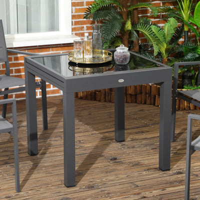 Extending Garden Table- Black