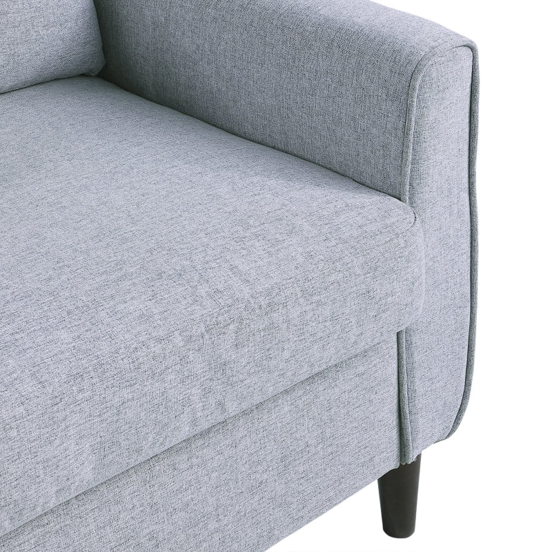 Two-Seater Sofa, With Pillow - Grey