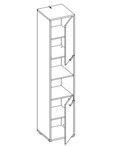 CP-08 Tall Storage Cabinet for Vertical Wall Bed Concept Pro