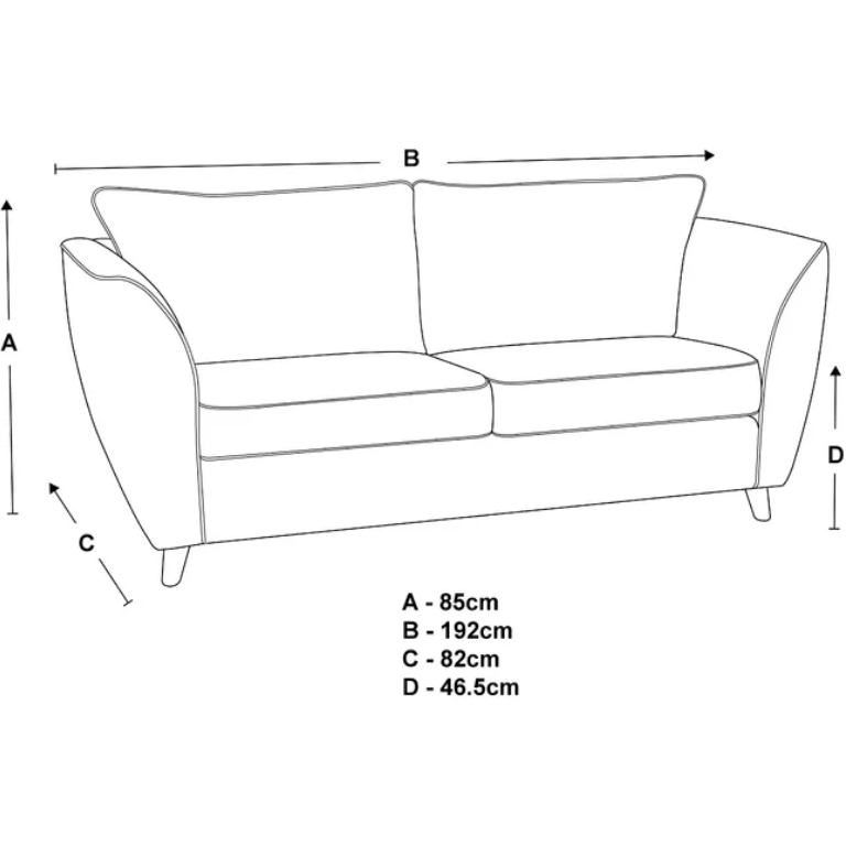 Sienna Hopsack Fabric 2 & 3 Seater Sofa Set